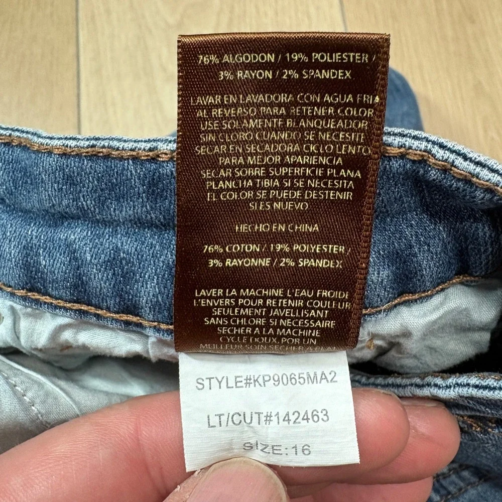 KUT from the Kloth Straight Leg Jeans Womens 16 Medium Wash KP9065MA2